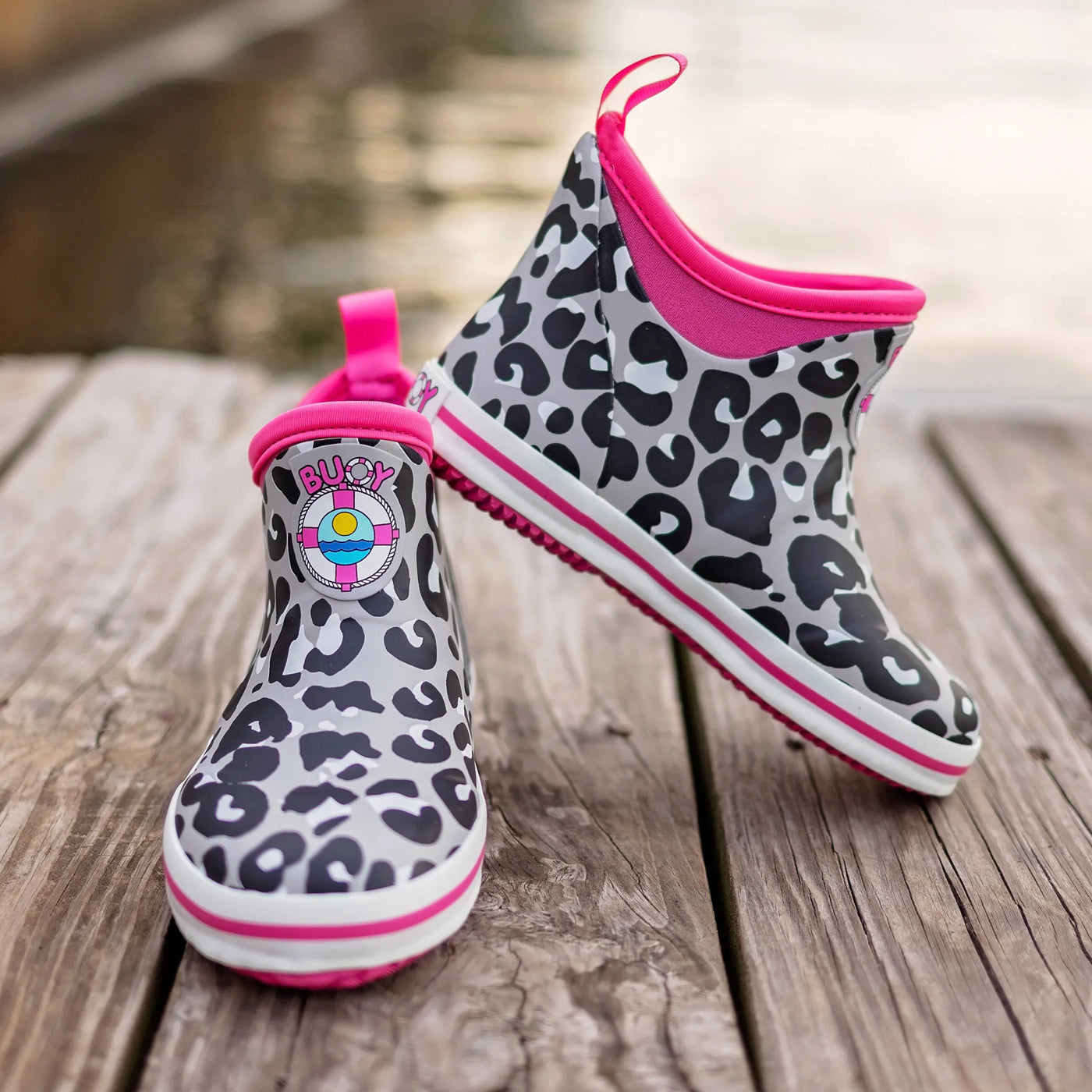 BUOY BOOTS-Kid's ankle boot cheetah print