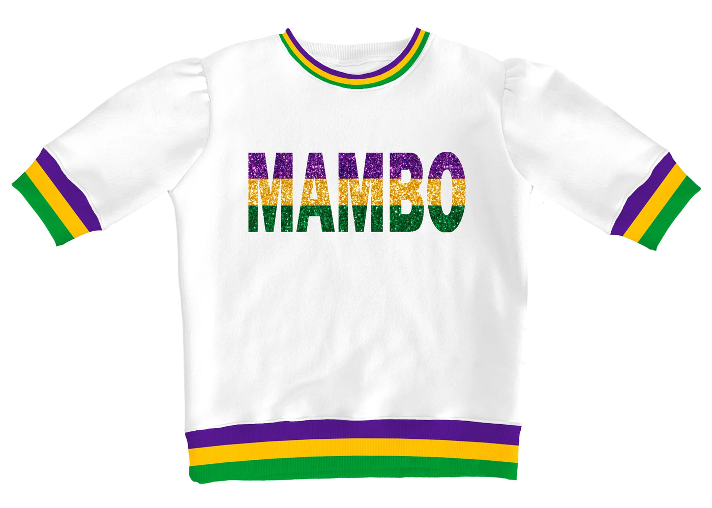 Mardi Gras Sequin Mambo Shirt