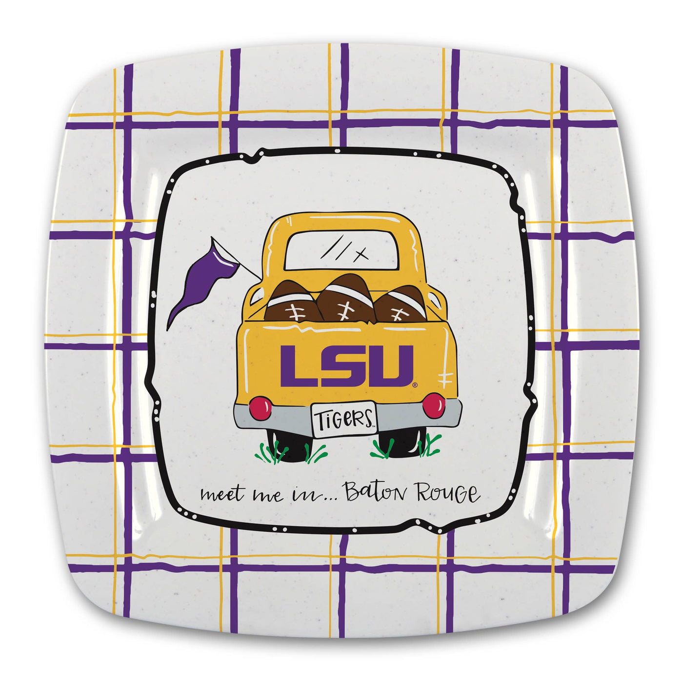 MAGNOLIA LANE - LSU Truck Square Plate