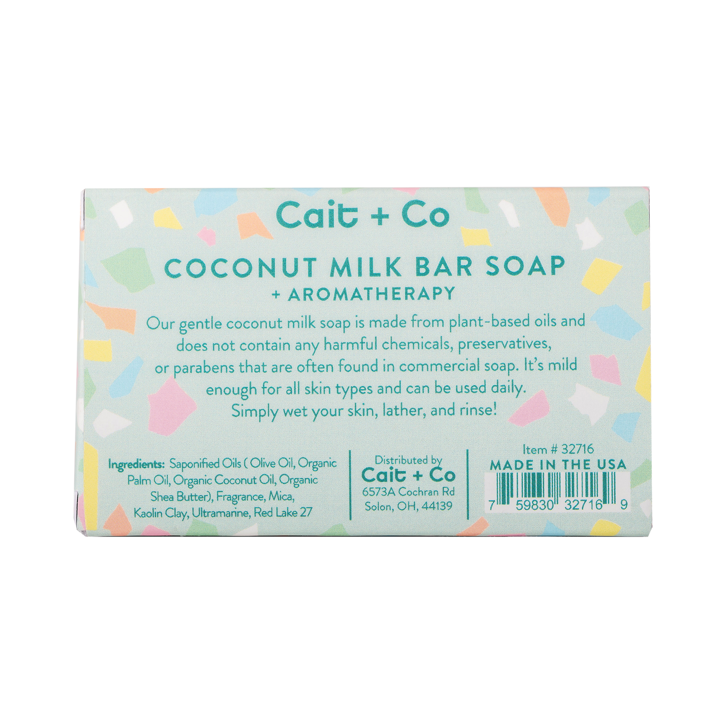 Cait + Co - Turquoise Coconut Milk Bar Soap