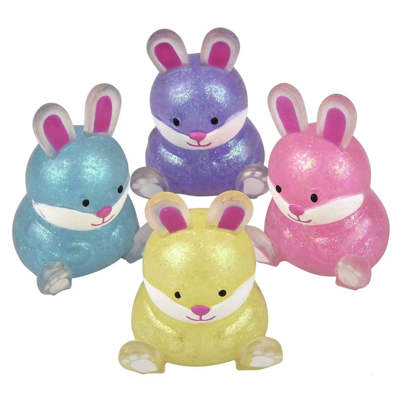 Squish Sticky Glitter Easter Bunny Kids Toy