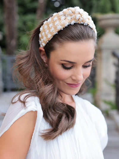 Tufted Straw Knotted Headband