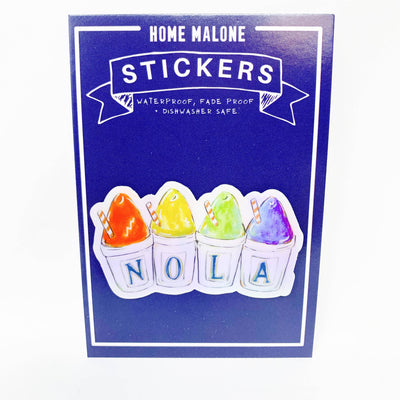 Home Malone - NOLA Sno-Ball Sticker New Orleans Summer Cute Decal Sno Cone