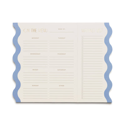 DesignWorks Ink - MEAL PLANNER NOTEPAD WITH MAGNETS - CLOUD + CREAM