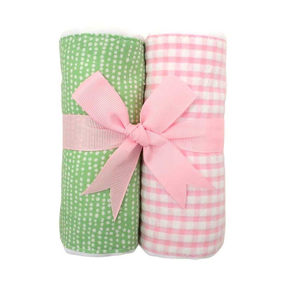 Lamb Set of 2 Burp Cloths - Tulip