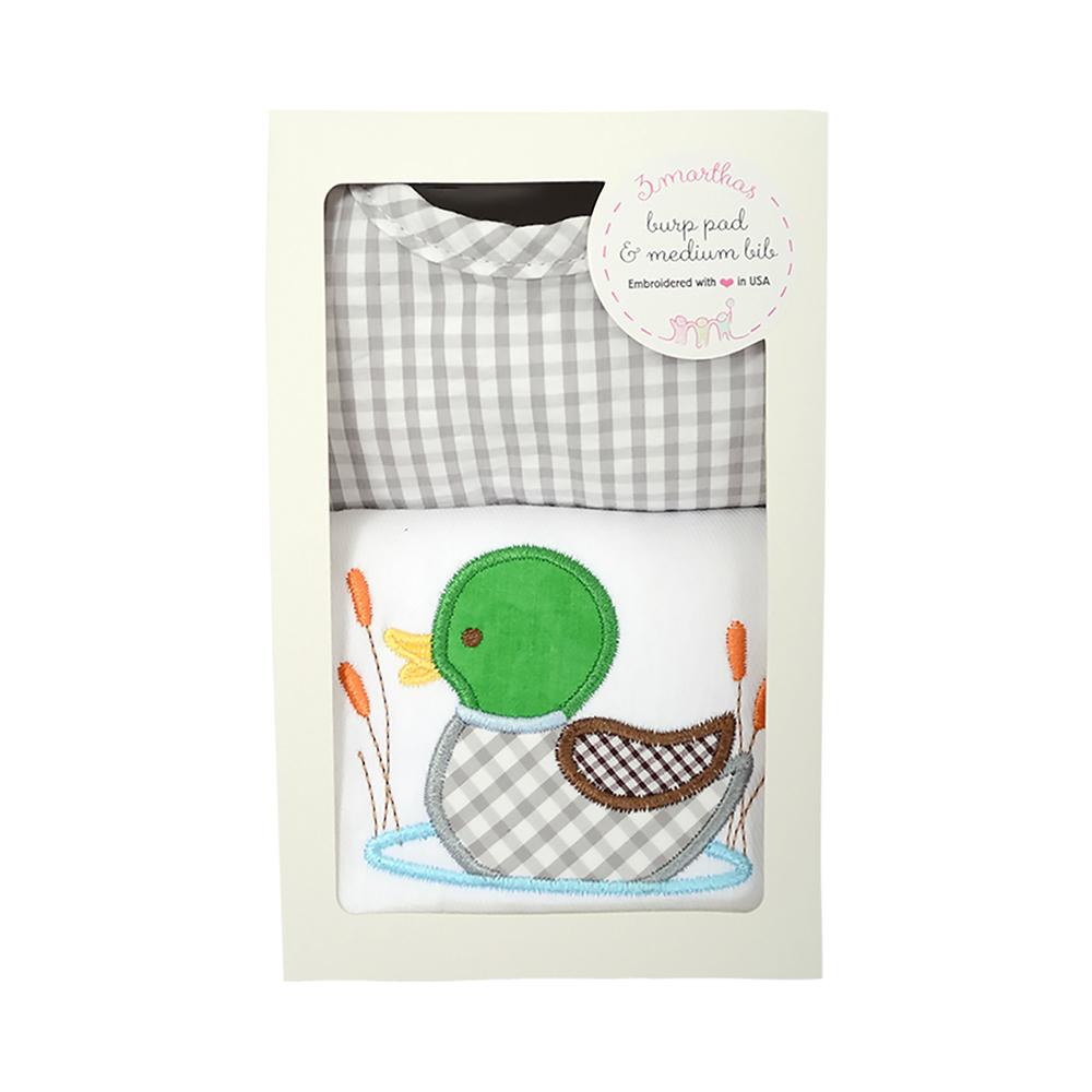 Bib & Burp Cloth Box - Mallard