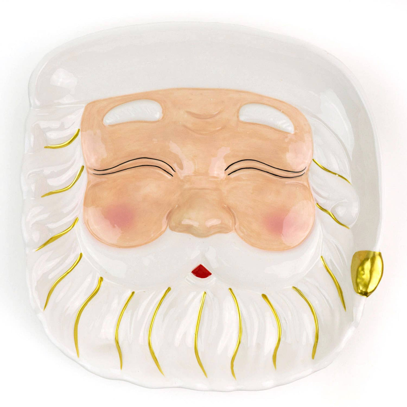 8 Oak Lane - White Santa Platter