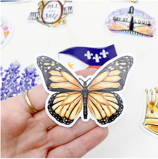 Home Malone - Monarch Butterfly Sticker Pretty Spring Summer Flutter Decal