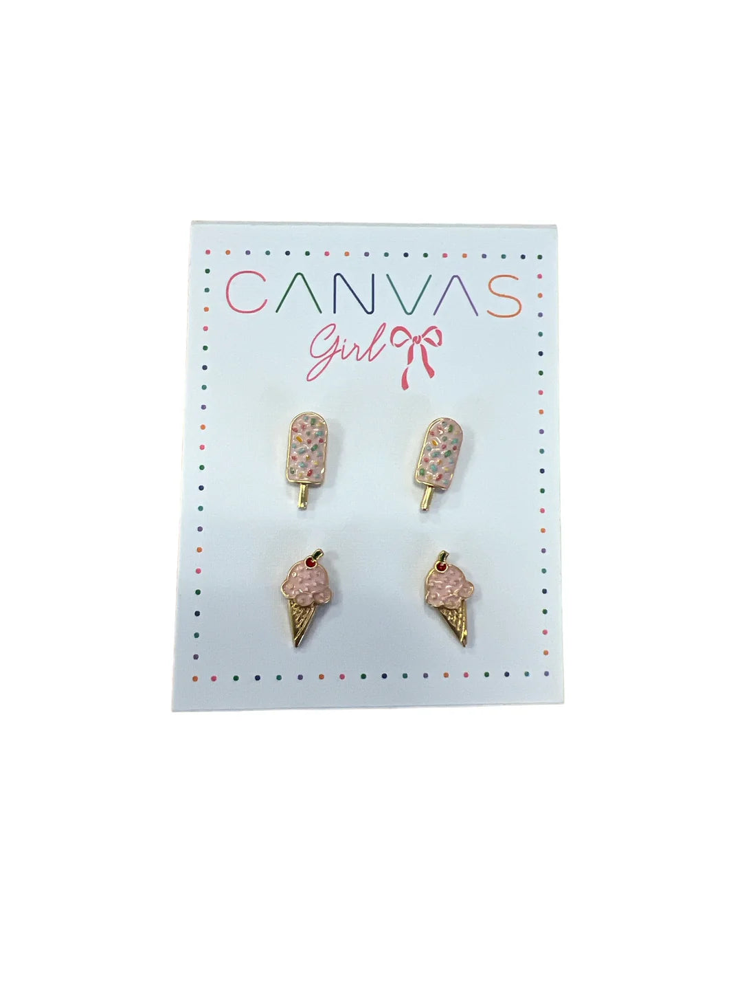 Boucles d'oreilles à tige pour enfants Roxy Popsicle &amp; Ice Cream