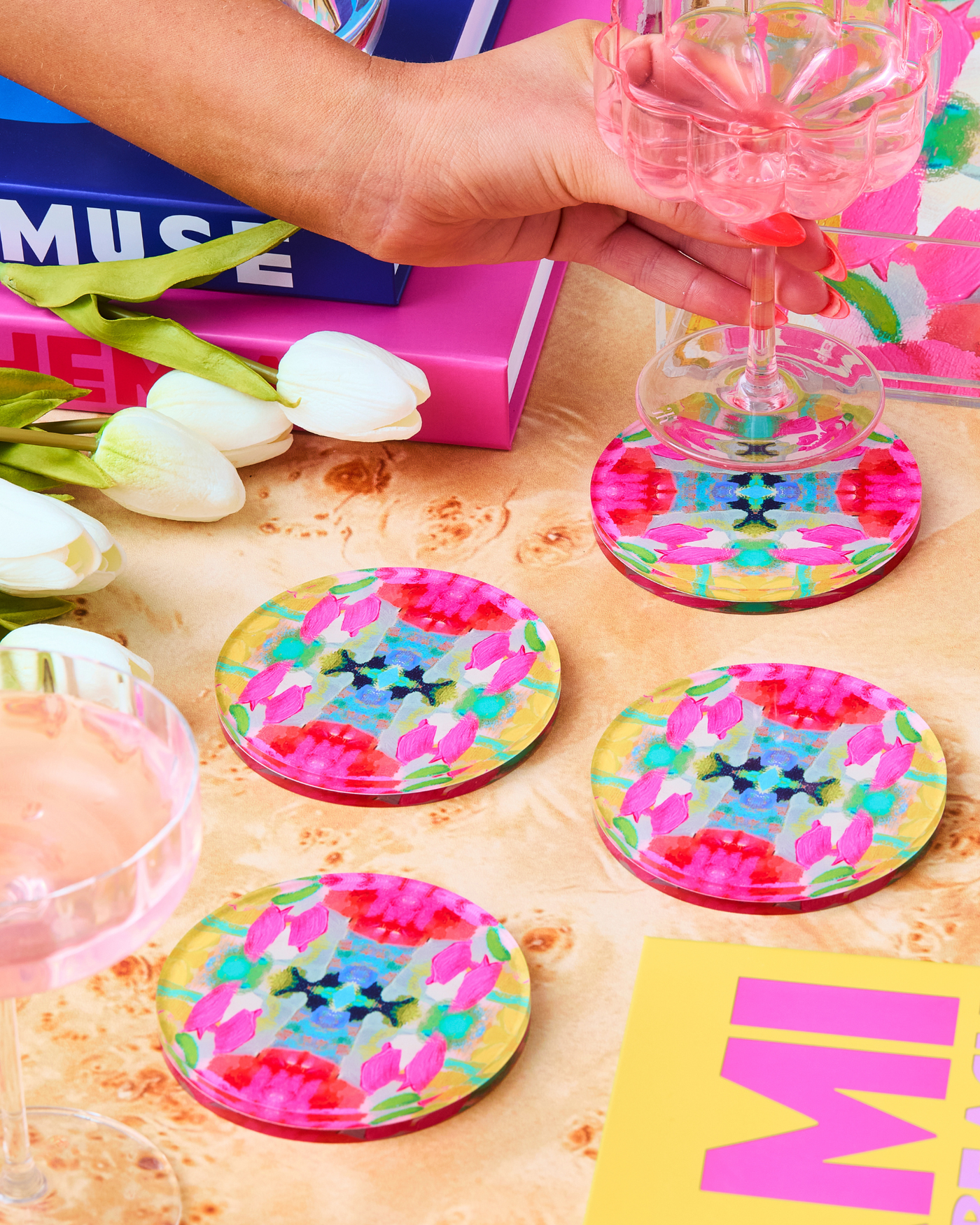 Tart By Taylor - Pink Paradise Coaster | Laura Park Designs x Tart By Taylor