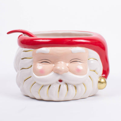 8 Oak Lane - Red Santa Punch Bowl & Ladle