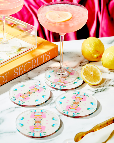 Tart By Taylor - Monets Garden Pink Coaster | Laura Park Designs x Tart