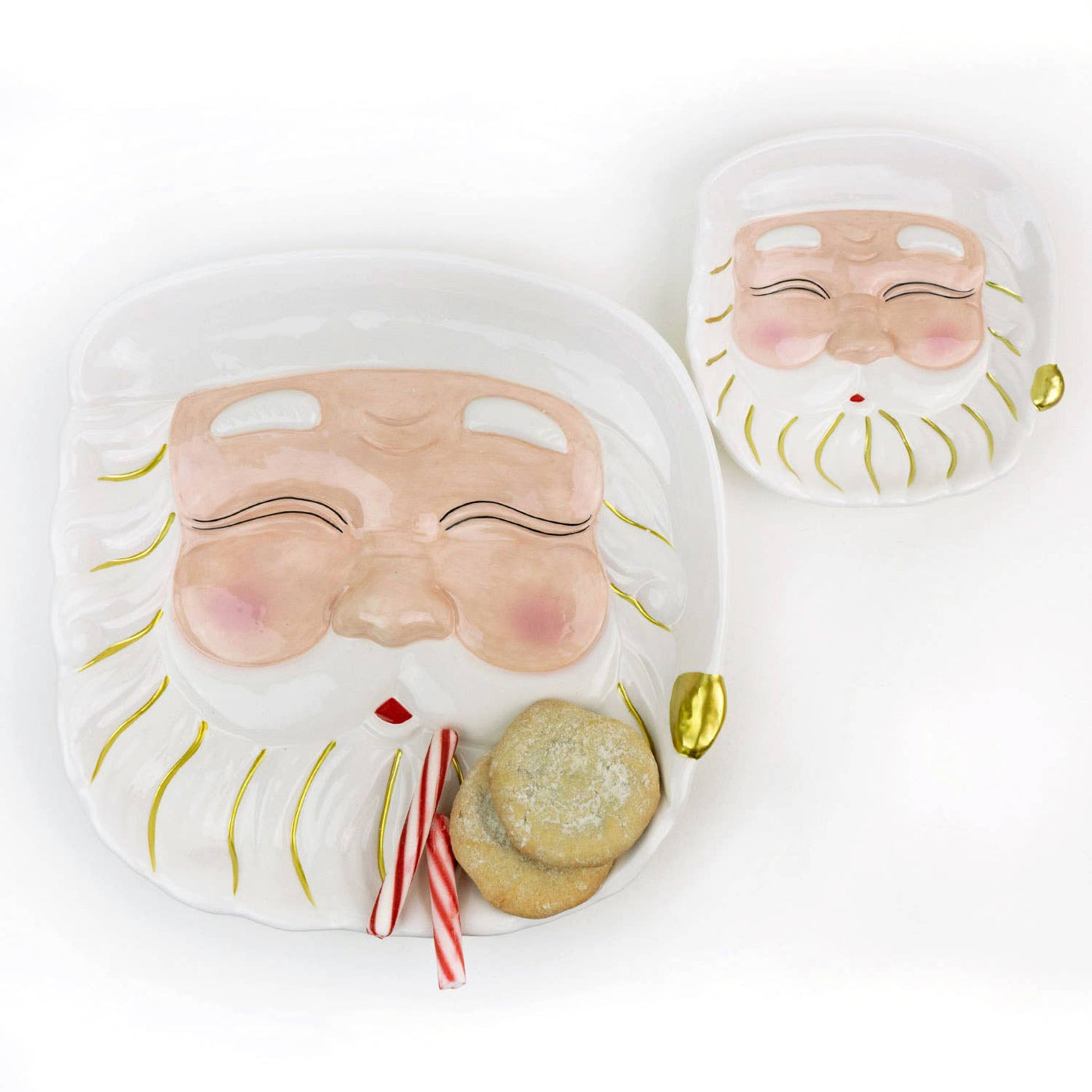 8 Oak Lane - White Santa Platter