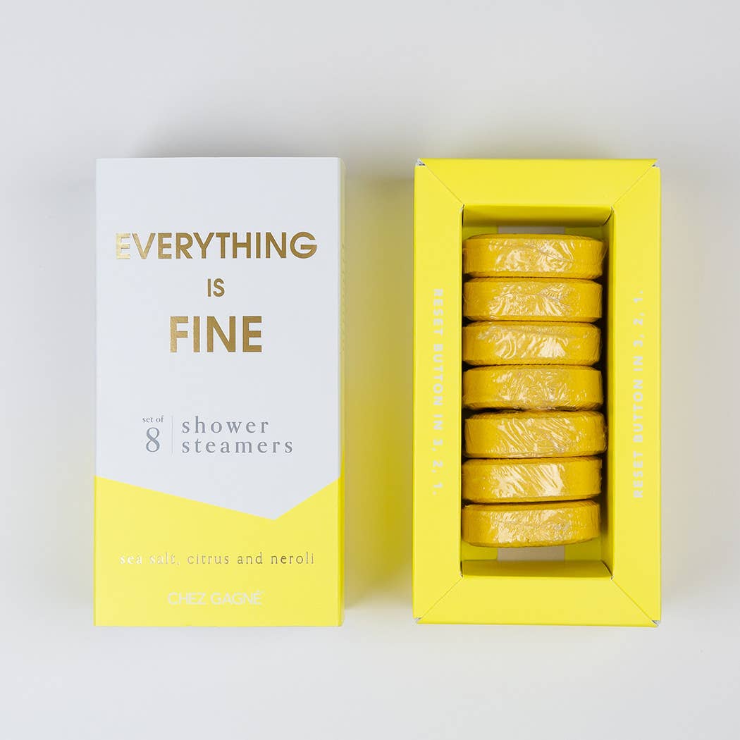 Chez Gagné - Everything is Fine Shower Steamers - Sea Salt, Citrus & Neroli