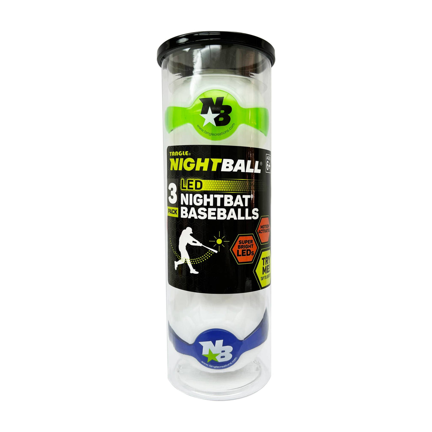 Tangle, Inc. - NightBall® Light-Up LED Baseball 3-pack