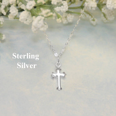 Collectables America - Sterling Silver Cross Necklace STG-281