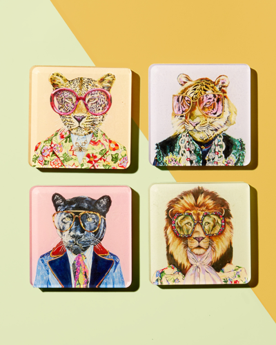 Tart By Taylor - Big Cats (Set of 4) Coasters