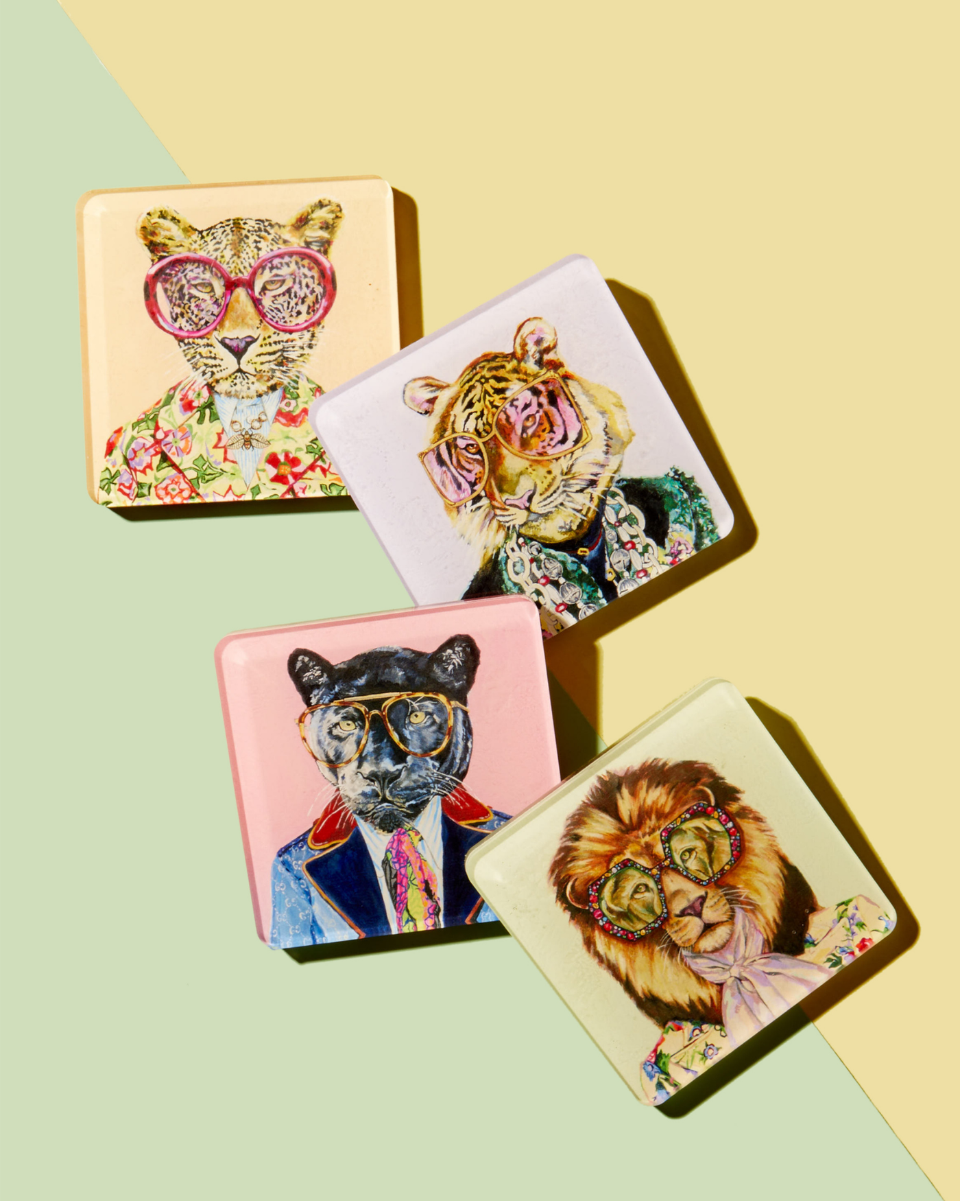 Tart By Taylor - Big Cats (Set of 4) Coasters