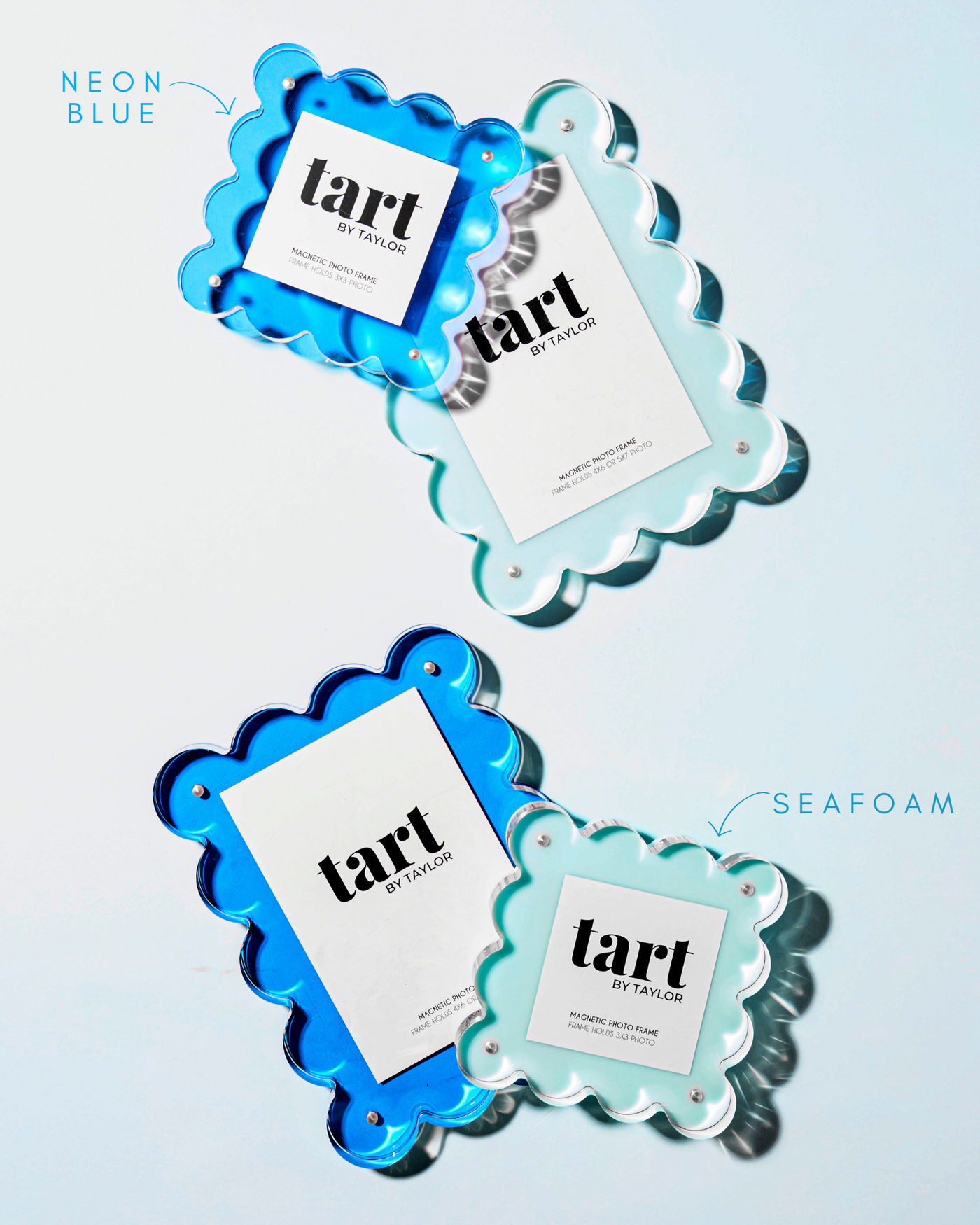 Tart By Taylor - Neon Blue Mini Acrylic Picture Frame