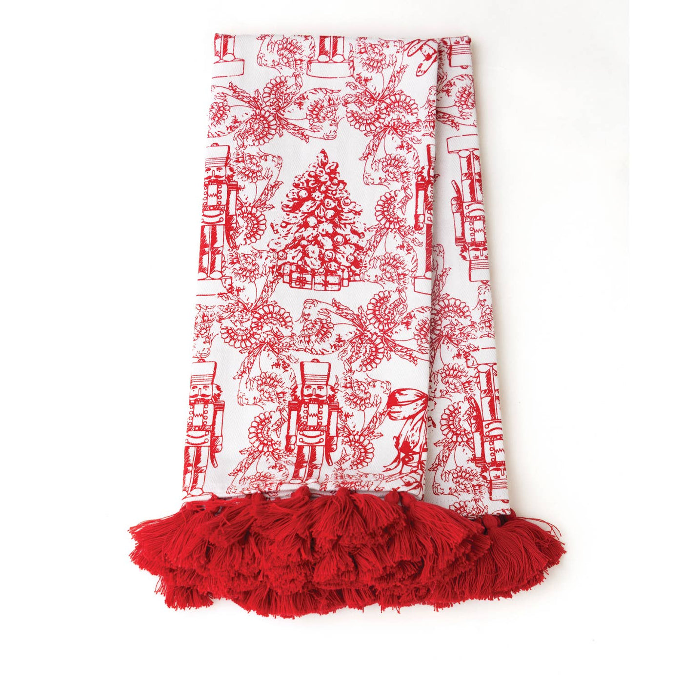 8 Oak Lane - Classic Nutcracker Tassel Kitchen Towel Set