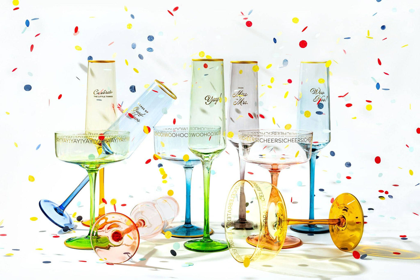 Emergency Confetti - Celebrate the Little Things Champagne Flute