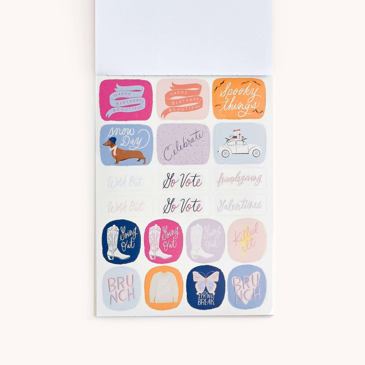 Simplified by Emily Ley - Sticker Book, College