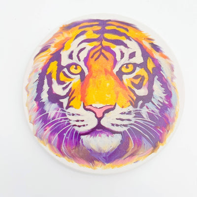 Accueil Malone - LSU Tiger Head Coaster - Louisiane Baton Rouge Absorbable