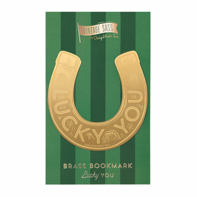 DesignWorks Ink - VINTAGE SASS BRASS BOOKMARK - LUCKY YOU