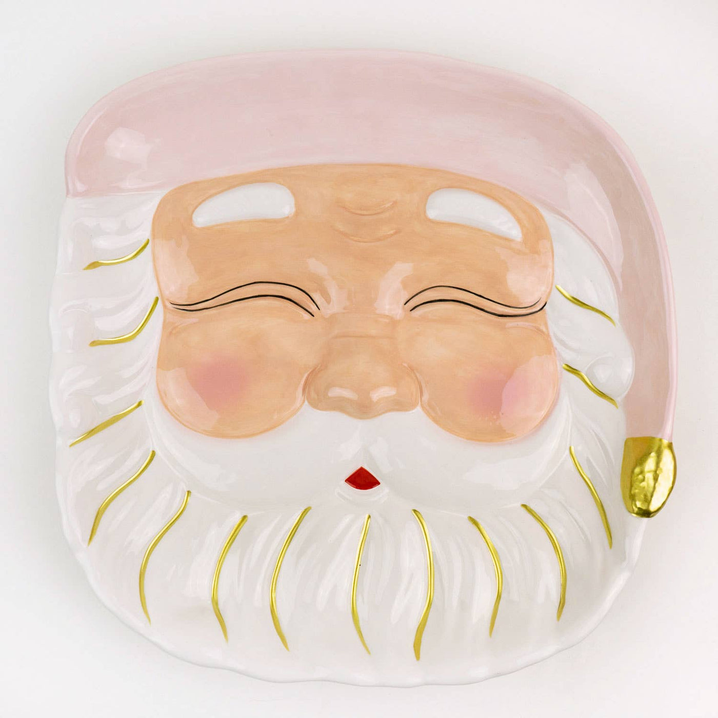 8 Oak Lane - Pink Santa Platter