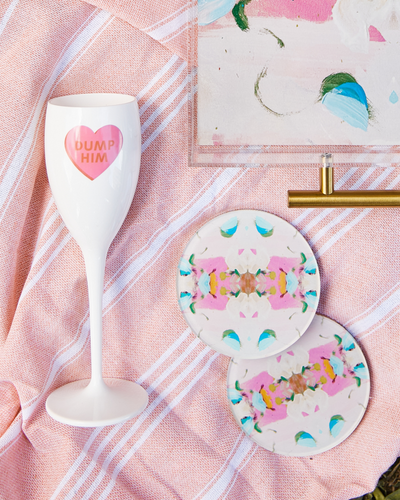 Tart By Taylor - Monets Garden Pink Coaster | Laura Park Designs x Tart