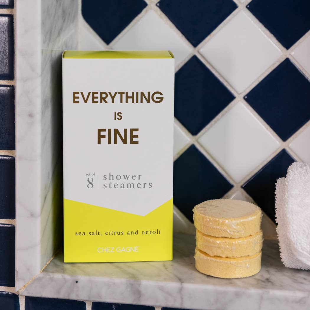 Chez Gagné - Everything is Fine Shower Steamers - Sea Salt, Citrus & Neroli