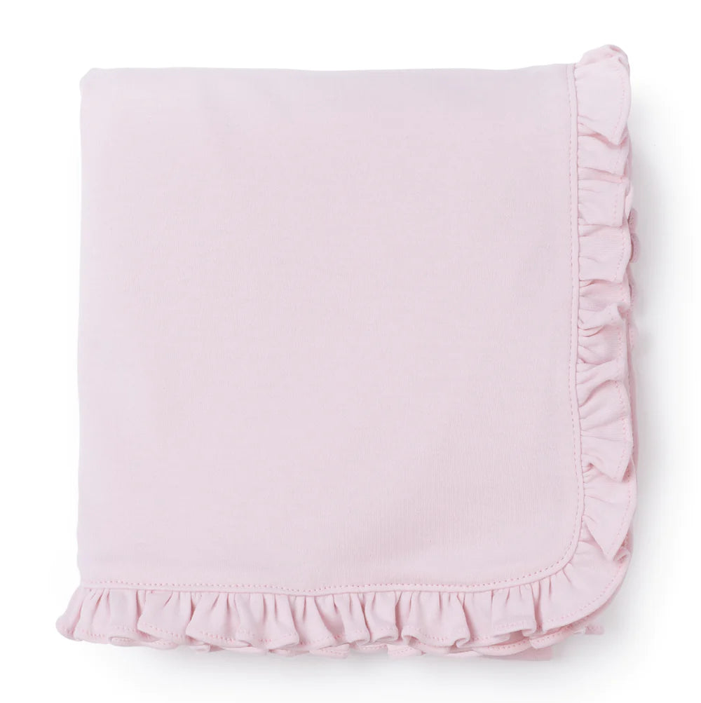Light Pink Ruffle Blanket