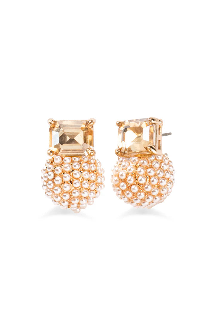 Blair Pearl Post Earring - Blush