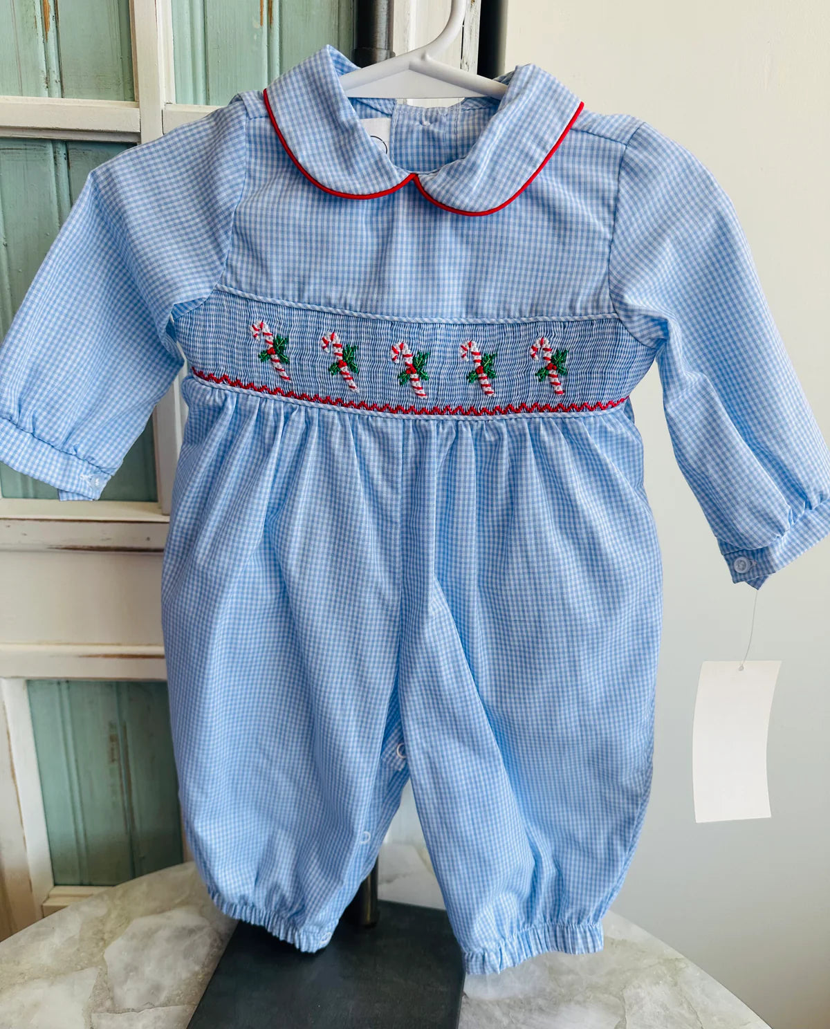 Candy Cane Mistletoe Carter Romper