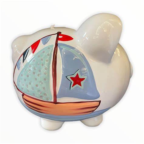 Child To Cherish® - Sailboat Piggy Bank