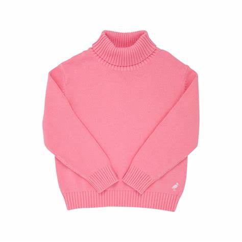 Townsend Turtleneck Sweater- Palm Beach Pink