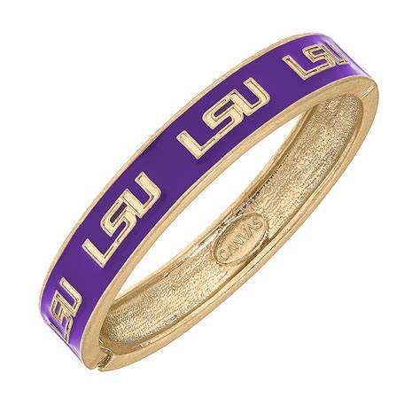 LSU Tigers Script Bracelet