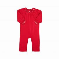 LS Bridget Romper- Red