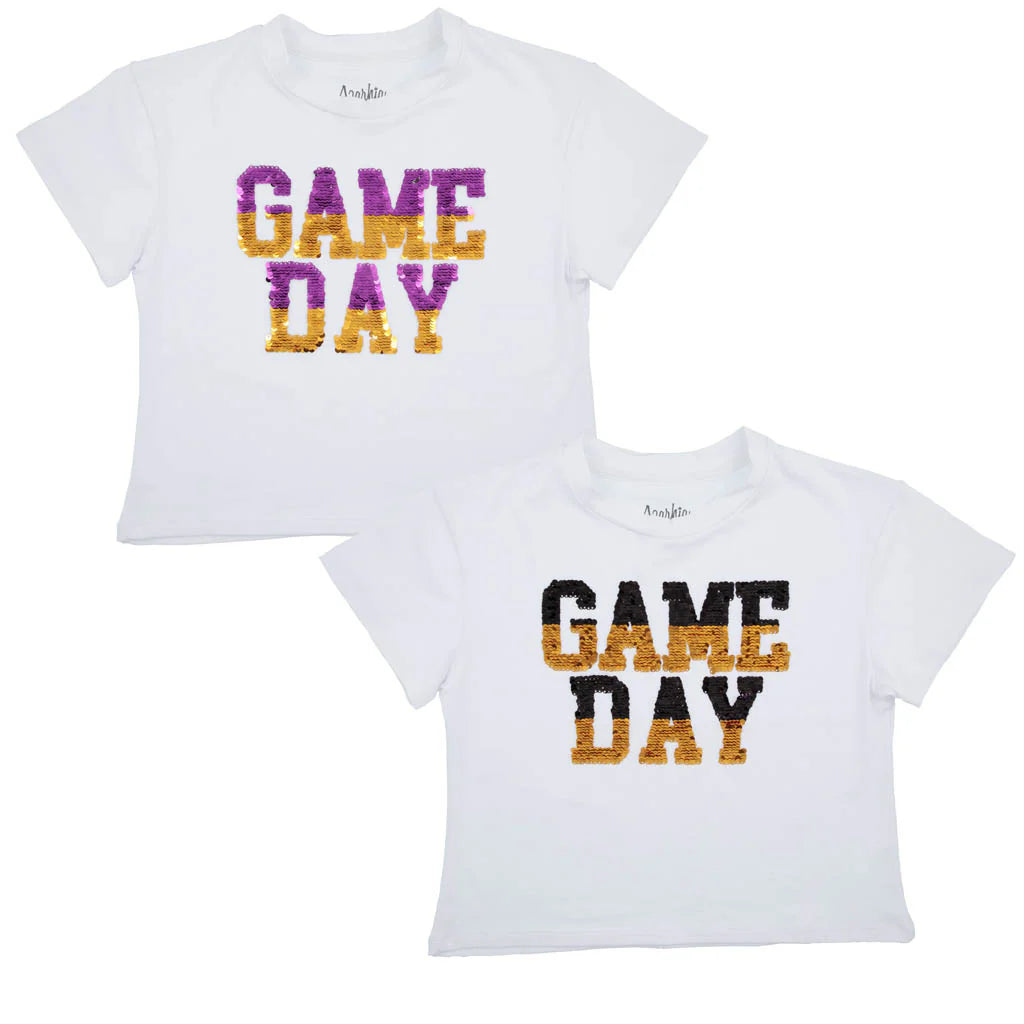 Sequin Reversible Game Day Top