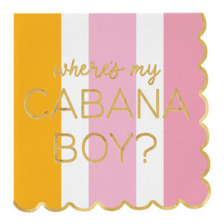 Scallop Paper Napkins - Cabana Boy