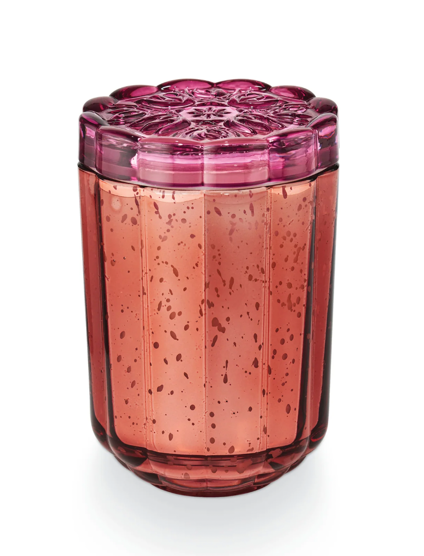 Flourish Glass Candle-Pink Pepper Fruit
