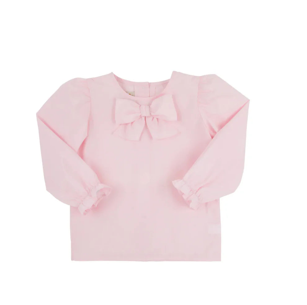 Beatrice Bow Blouse- Broadcloth- Pink