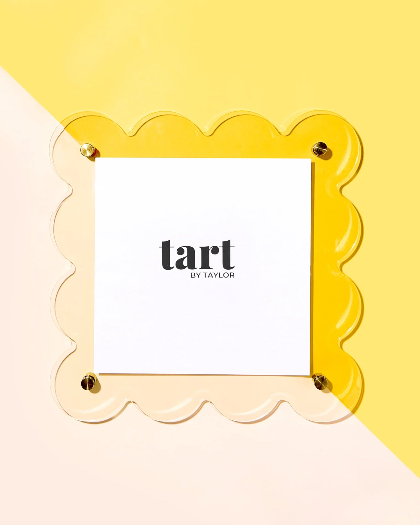 Tart By Taylor - Wavy Scallop Acrylic Floating Frame (Gold)