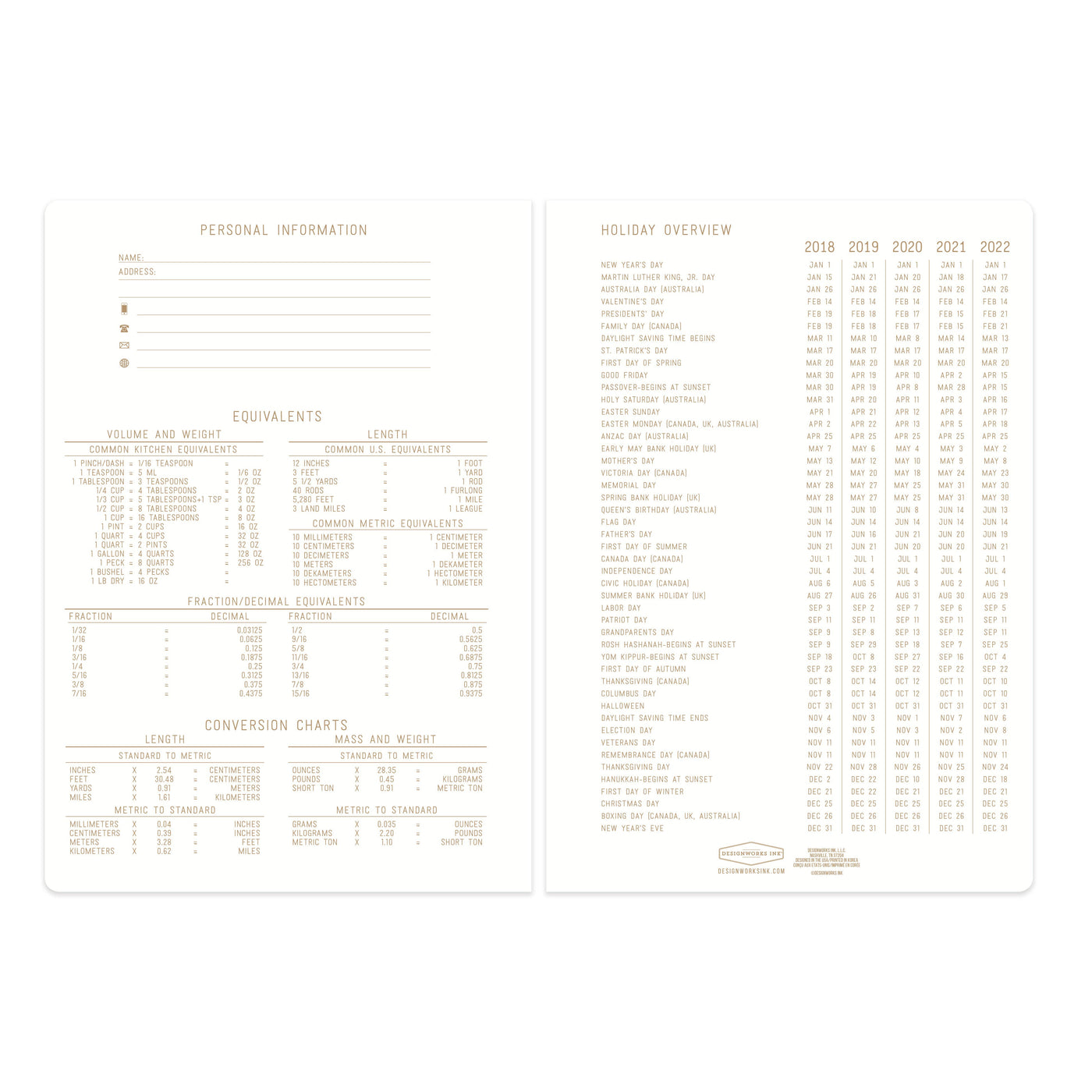 DesignWorks Ink - Twin Wire Journal - Small