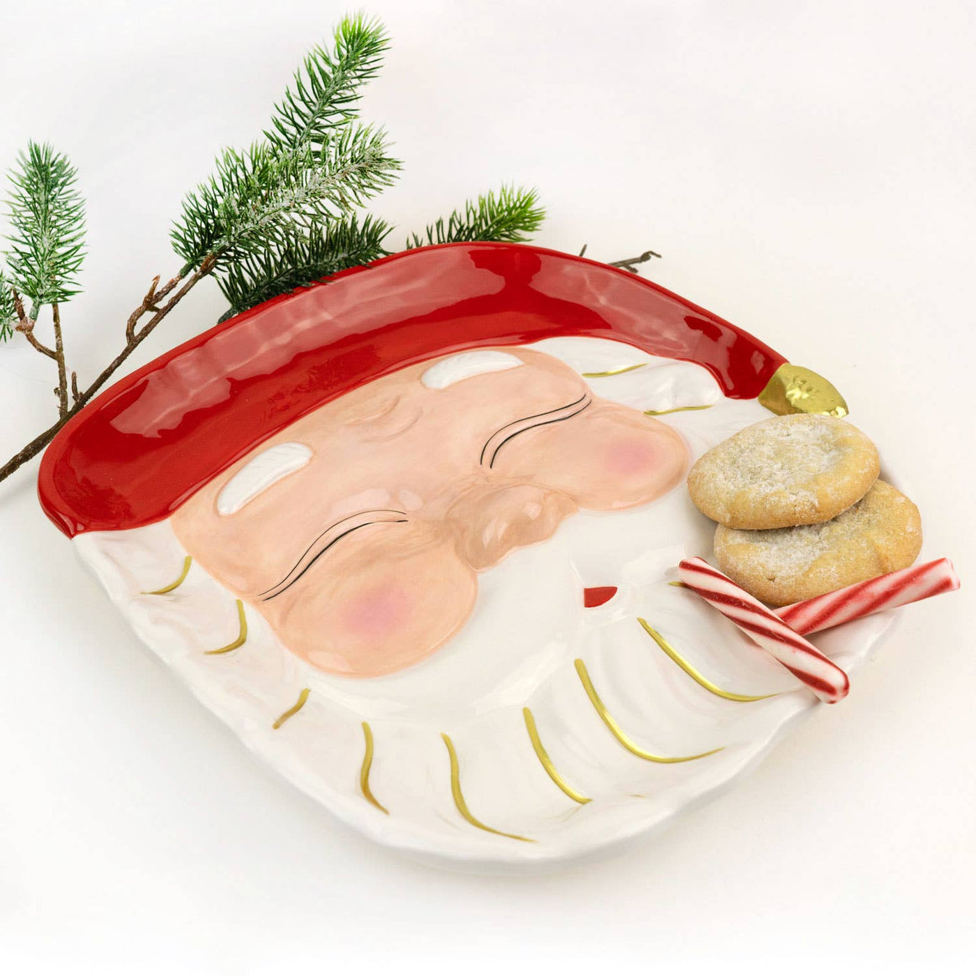 8 Oak Lane - Red Santa Platter