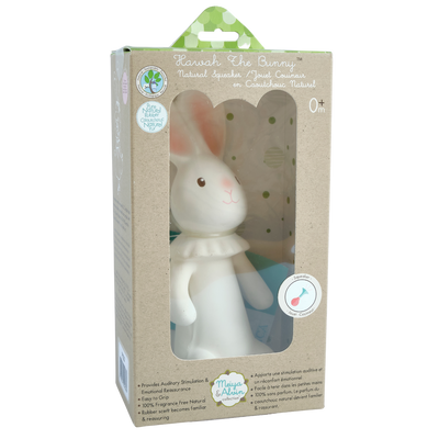 Tikiri Toys LLC - Havah the Bunny all Rubber Squeaker Toy