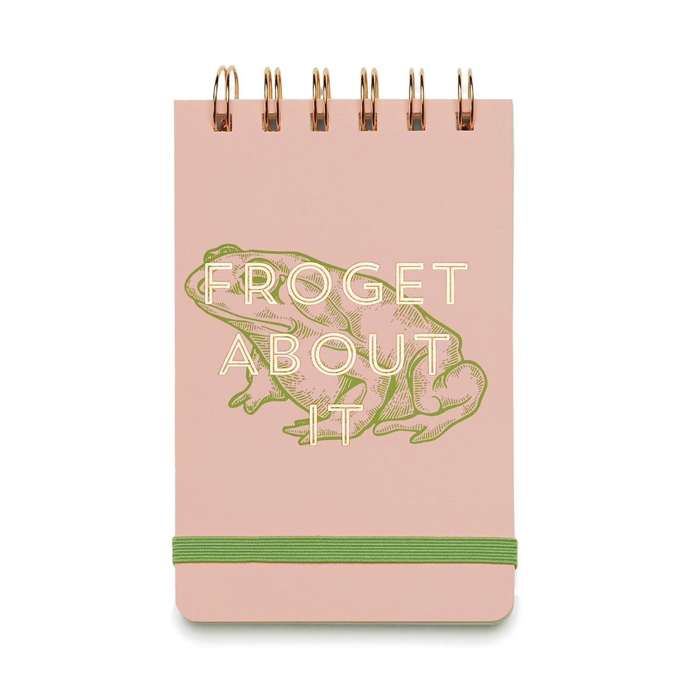 DesignWorks Ink - BLOC-NOTES À FILS DE FER VINTAGE SASS, 3,25" X 5,5" - FROGET ABOUT IT