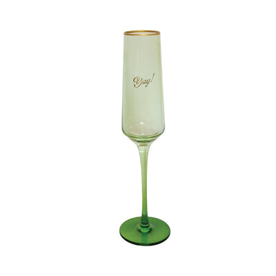 Emergency Confetti - Yay! Champagne Flute