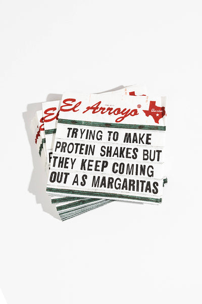 El Arroyo - Cocktail Napkins (Pack of 20) - Protein Shakes