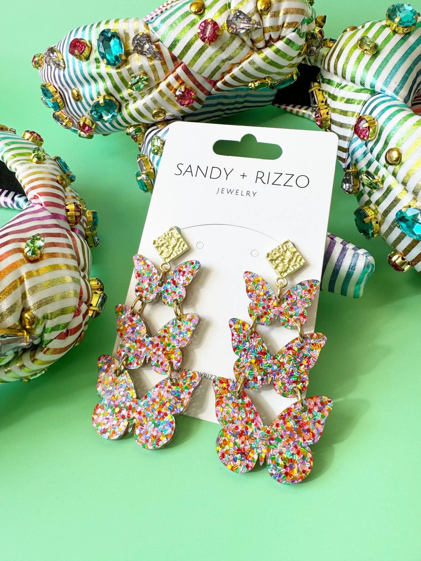 Sandy + Rizzo - Confetti Triple Butterfly